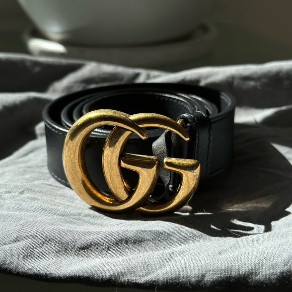 Gucci belt with Double G buckle - Picture 1 of 2